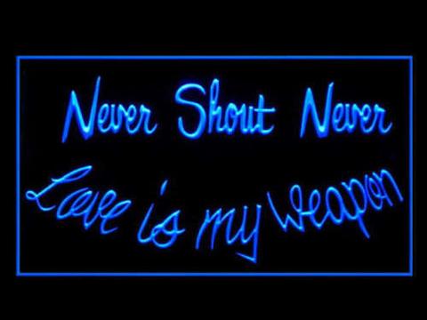 Never Shout Never LED Neon Sign